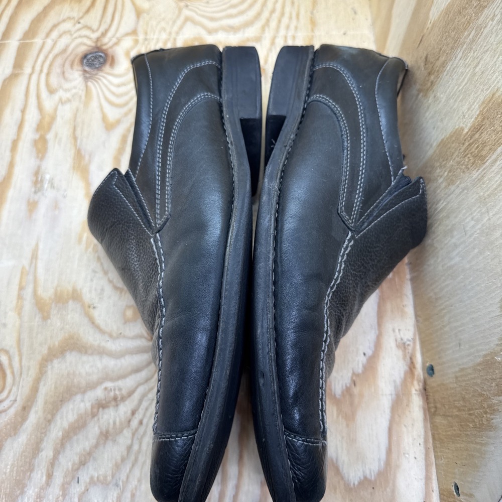 Sandro Moscoloni Mens Black Leather Slip‎ On Loafers Comfort Shoes Size 13 - Picture 9 of 11